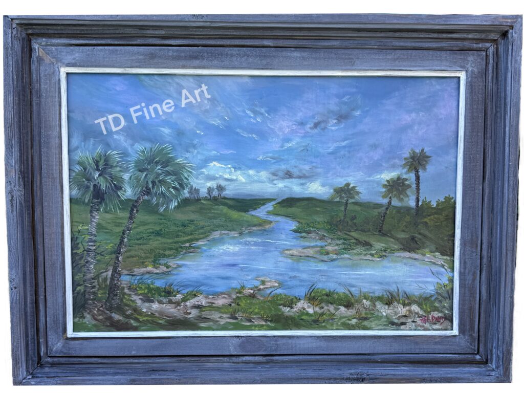 Florida Sunset Painting Tish Davis