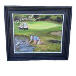 Water Hazard Golf Painting Tish Davis