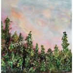 Unfolding Harmony mystical acrylic landscape