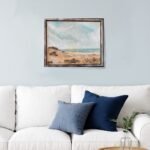 Dunes Dimension, Davis, Tish, abstract seascape with geometric lines, decor sample
